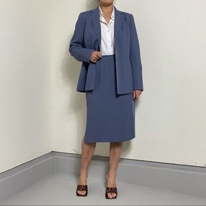 Blue suit with midi skirt. Great condition. Size 8.